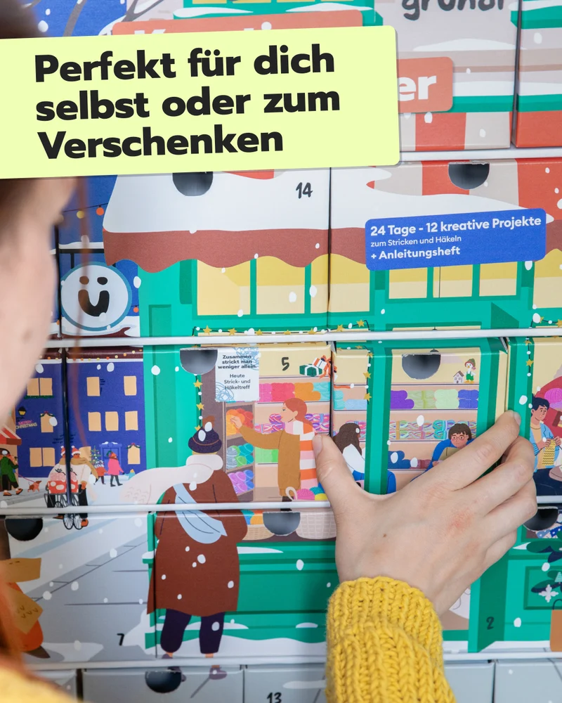 Kreativer Adventskalender mit Zubehörbox 2026