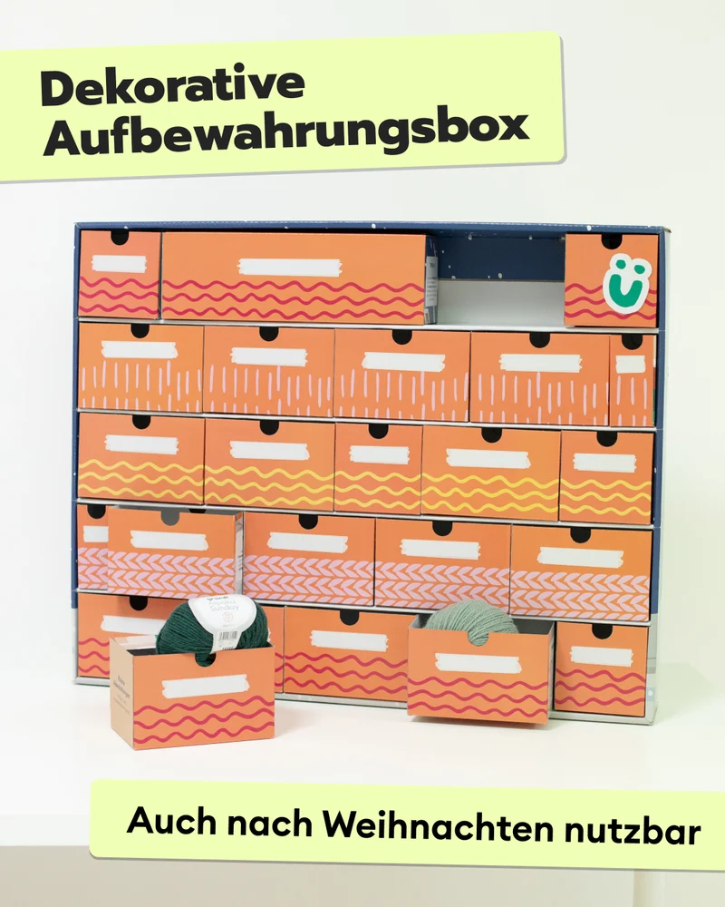 Kreativer Adventskalender mit Zubehörbox 2026
