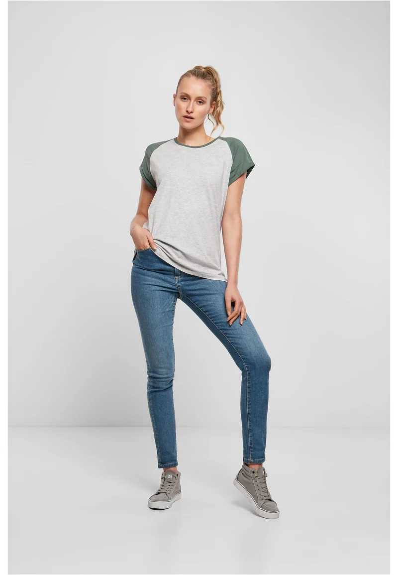 Ladies Contrast Raglan Tee