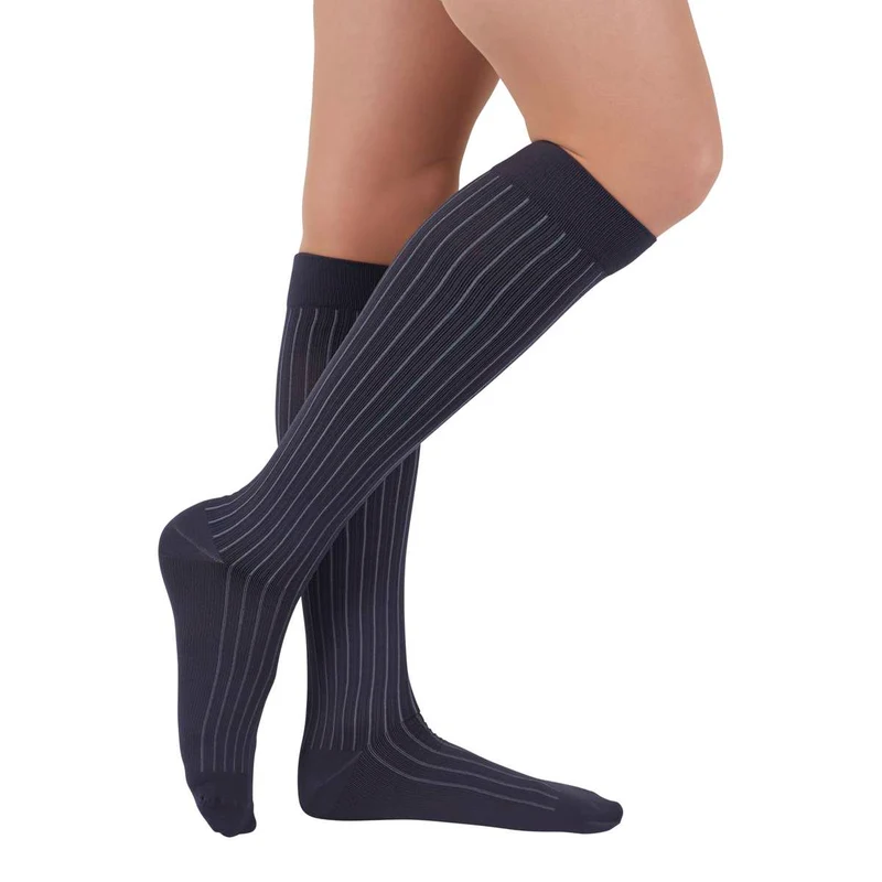 Duomed Soft Stripe Knee High 15-20 mmHg