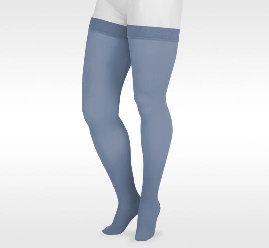 Juzo Naturally Sheer Thigh High w/ Silicone Band, Trend Colors