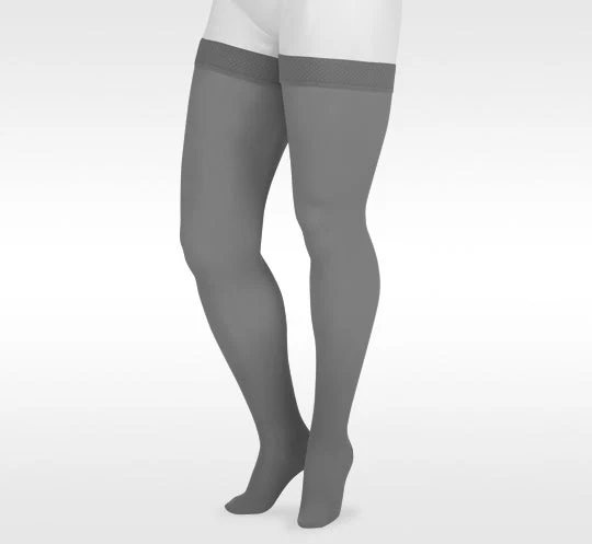 Juzo Naturally Sheer Thigh High w/ Silicone Band, Trend Colors