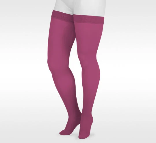 Juzo Naturally Sheer Thigh High w/ Silicone Band, Trend Colors