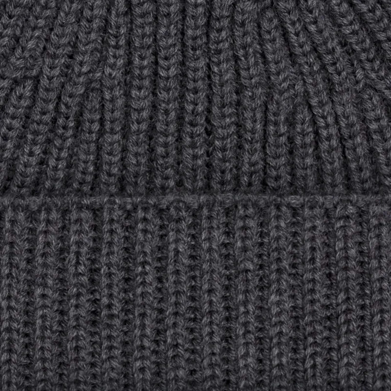 Chunky Extra Fine Merino Ribbed Beanie - Long