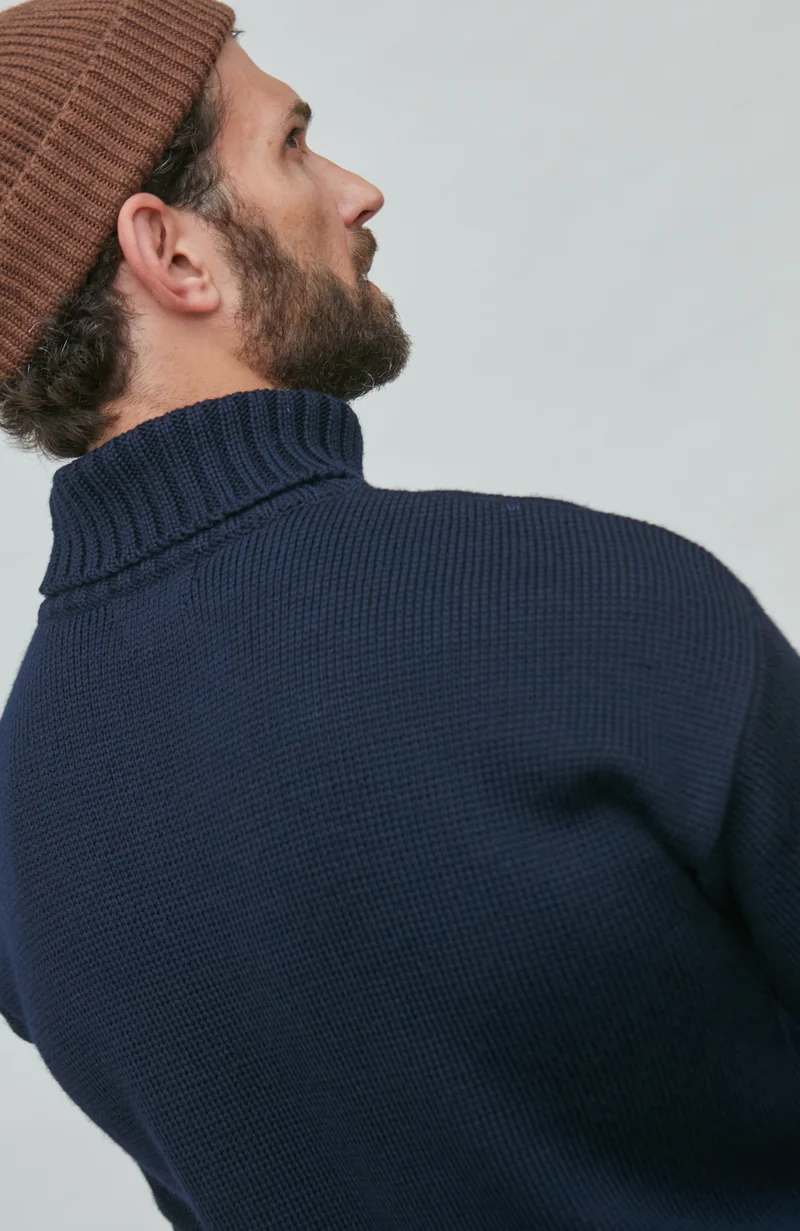 Der moderne Submariner – Rollkragenpullover aus Merinowolle