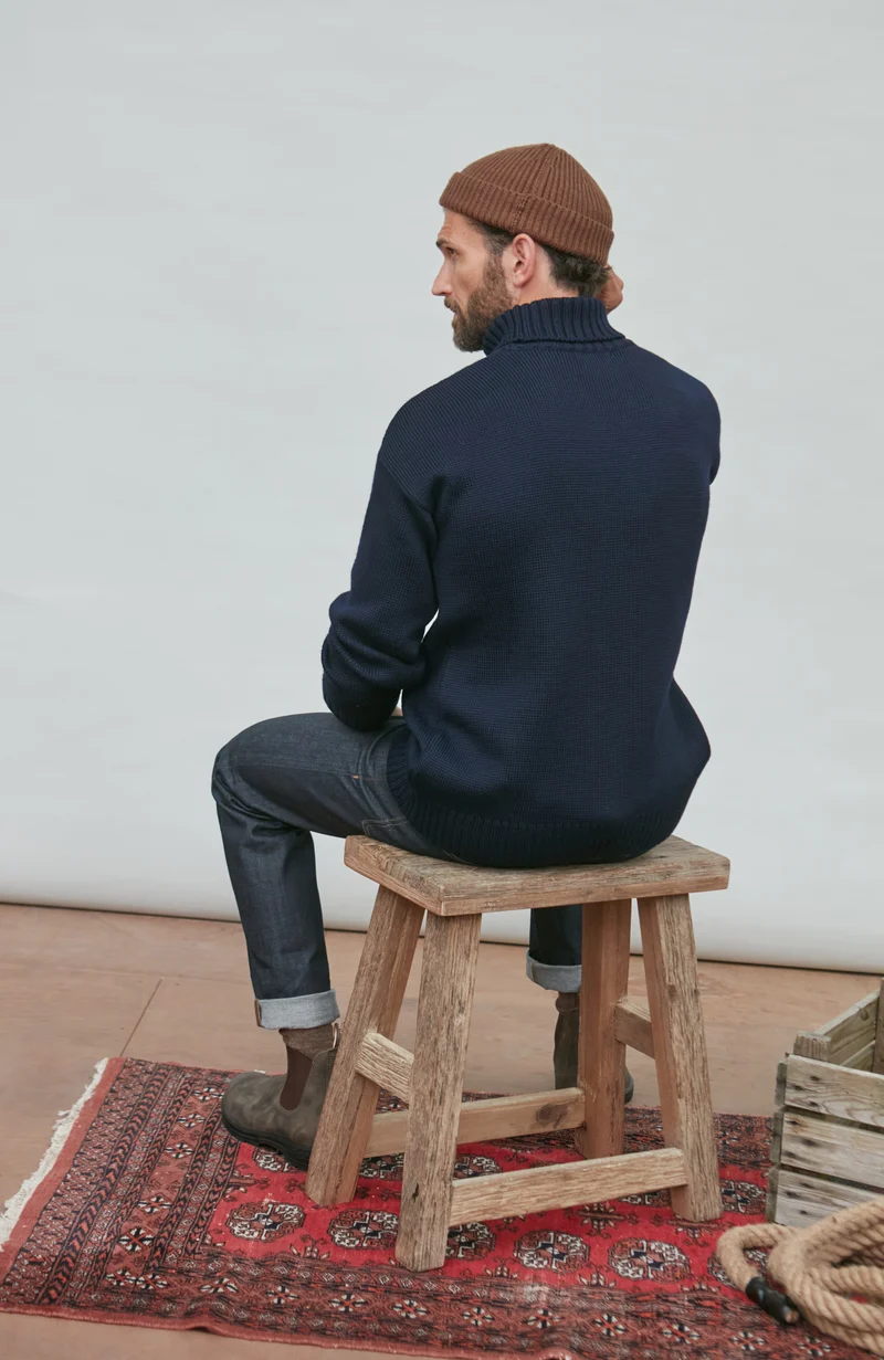 Der moderne Submariner – Rollkragenpullover aus Merinowolle