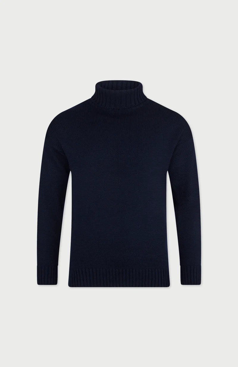 Der moderne Submariner – Rollkragenpullover aus Merinowolle