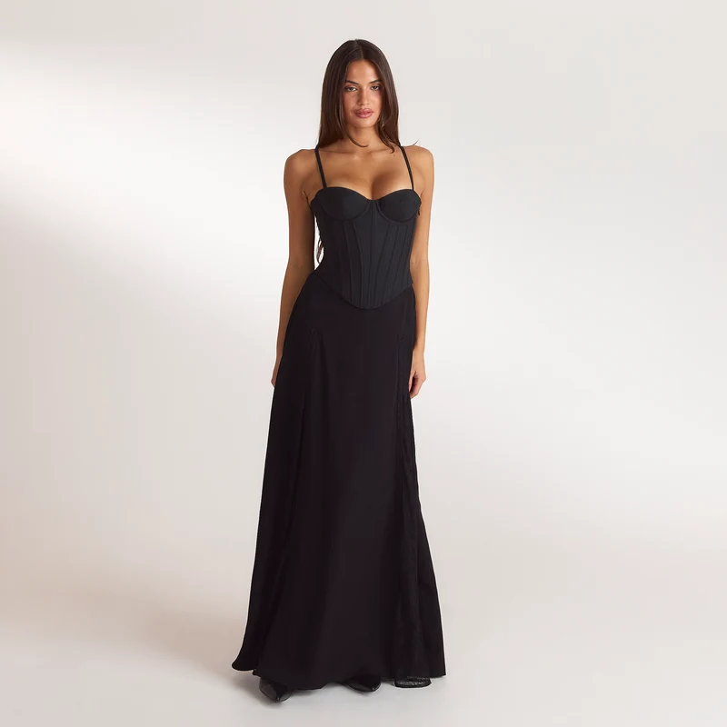 Sculpt Korsett-Top - Schwarz