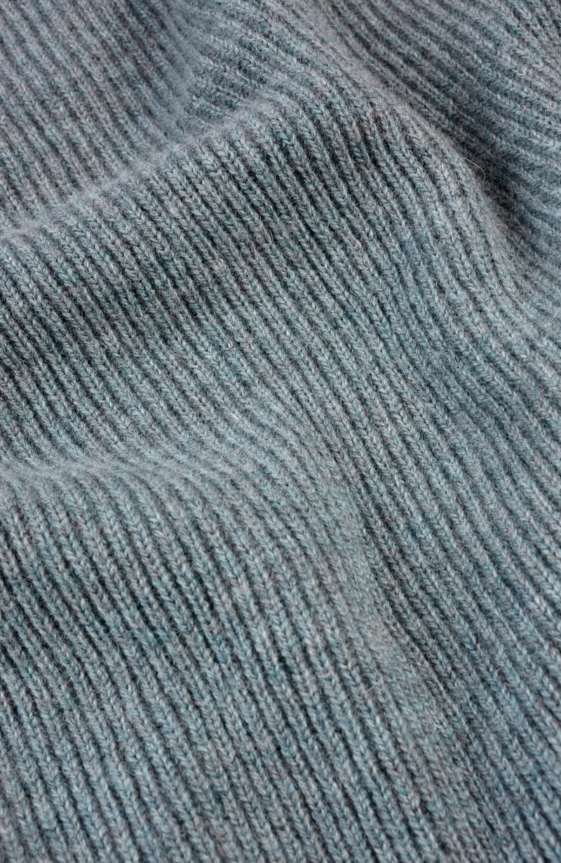 Mens Sheepsoft British Wool Rib Knit Jumper
