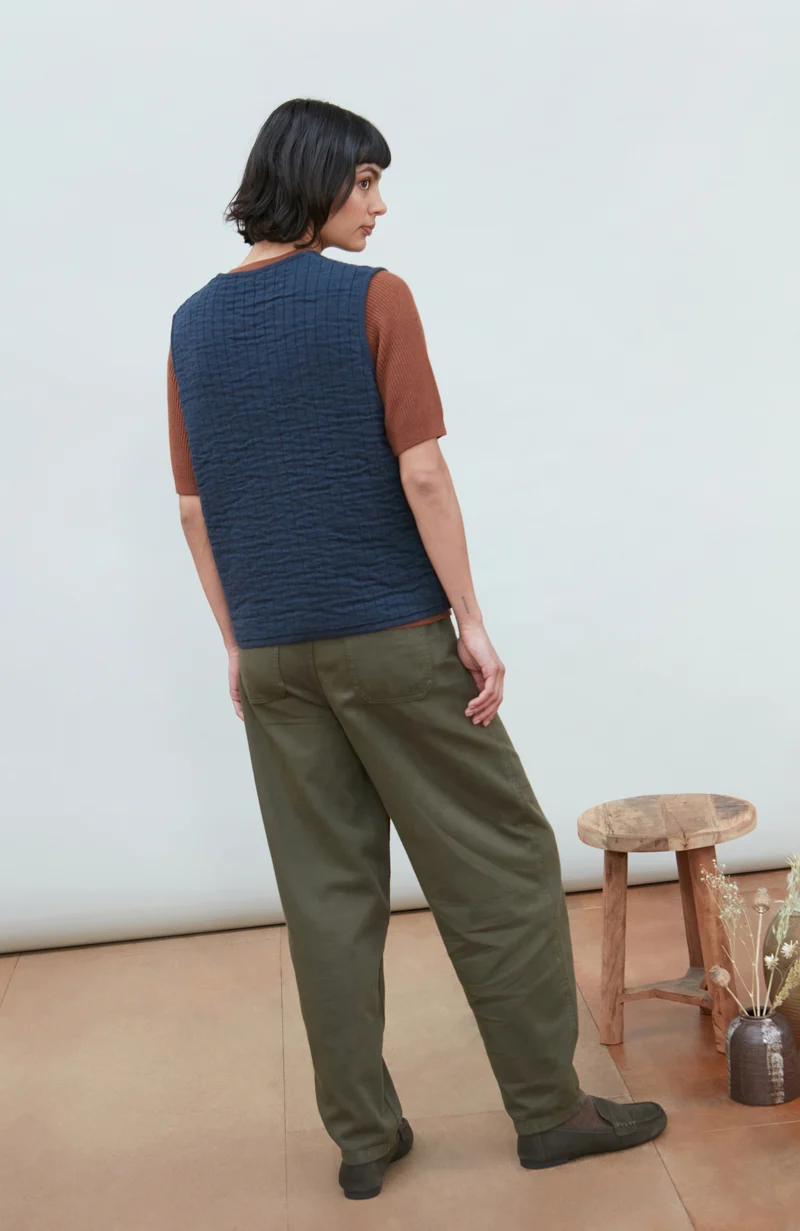 Womens Cotton Quilted Gilet