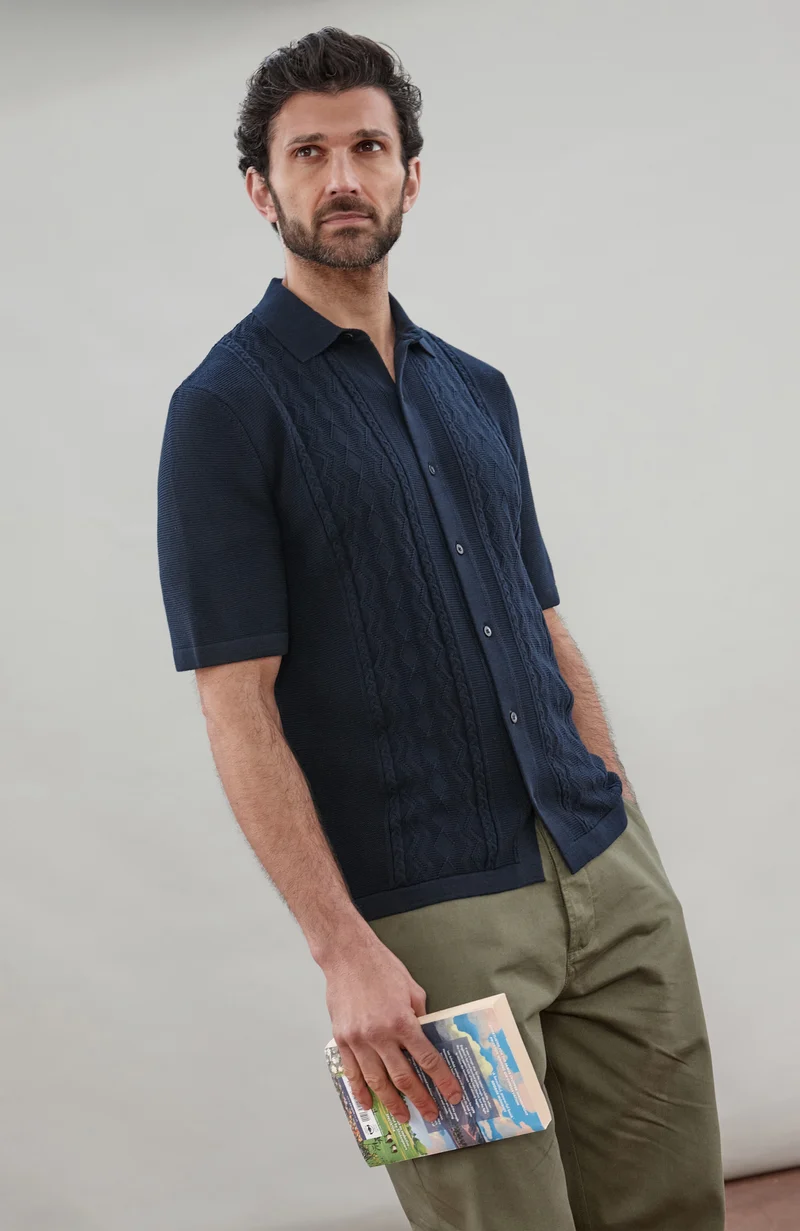 Mens Midweight Cotton Fishermans Shirt