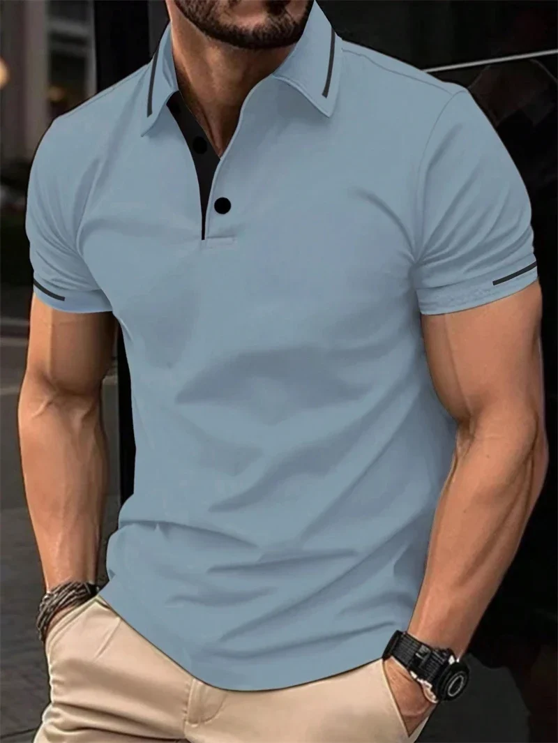 Herren Poloshirt POLO Shirt T-Shirt Kurzarm Hemd Fashion Polohemd Herrenmode Top