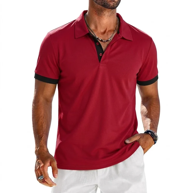 Herren Poloshirt POLO Shirt T-Shirt Kurzarm Hemd Fashion Polohemd Herrenmode Top