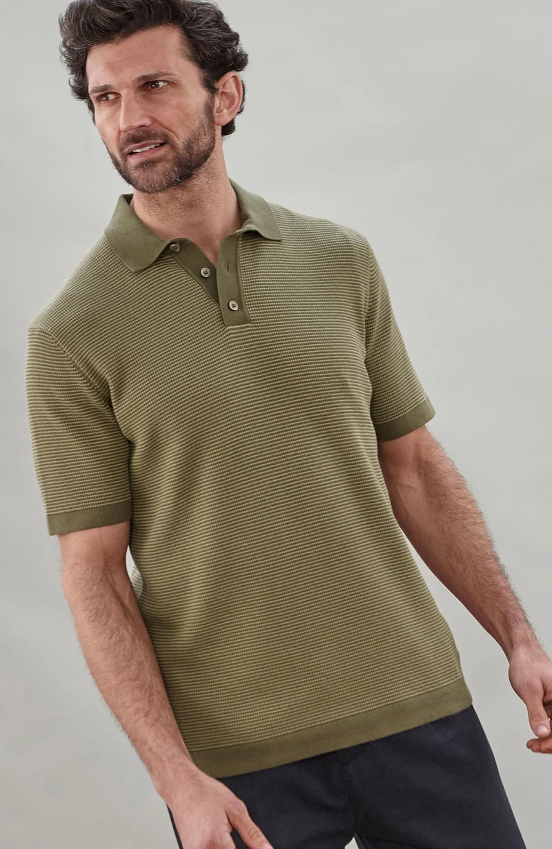 Mens Lightweight Cotton Sorrento Polo Shirt