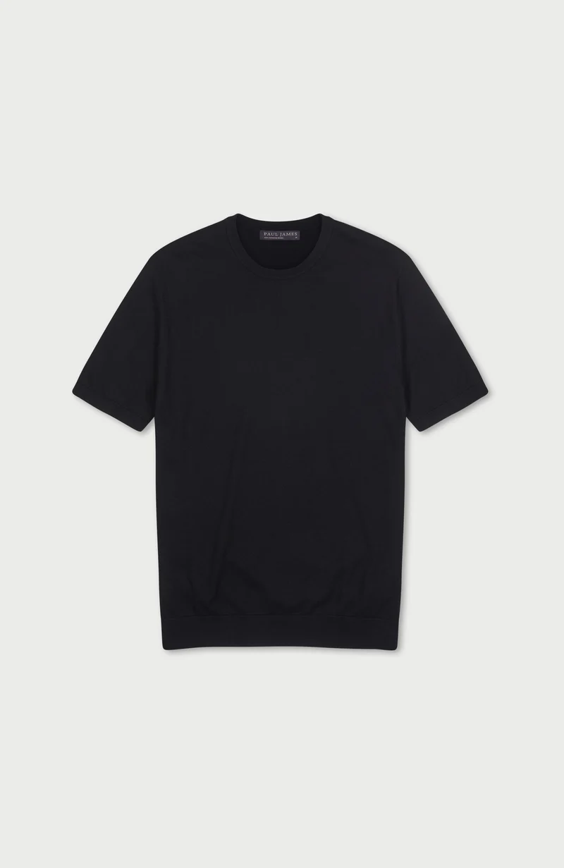 Mens Ultra Fine Cotton Short Sleeve Jumper