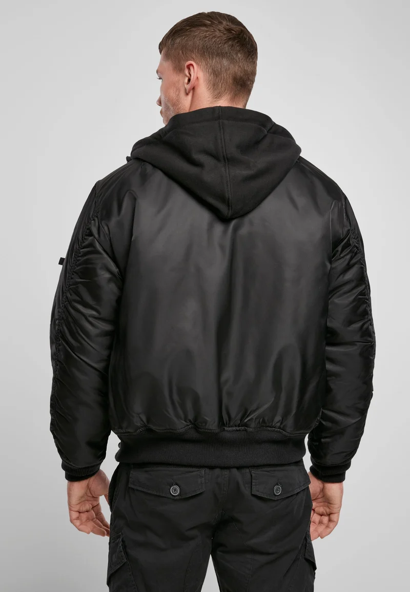 B Hooded MA1 Bomber Jacket