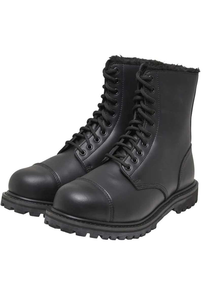 B Phantom Fur Liner 10 Eyelet Boots
