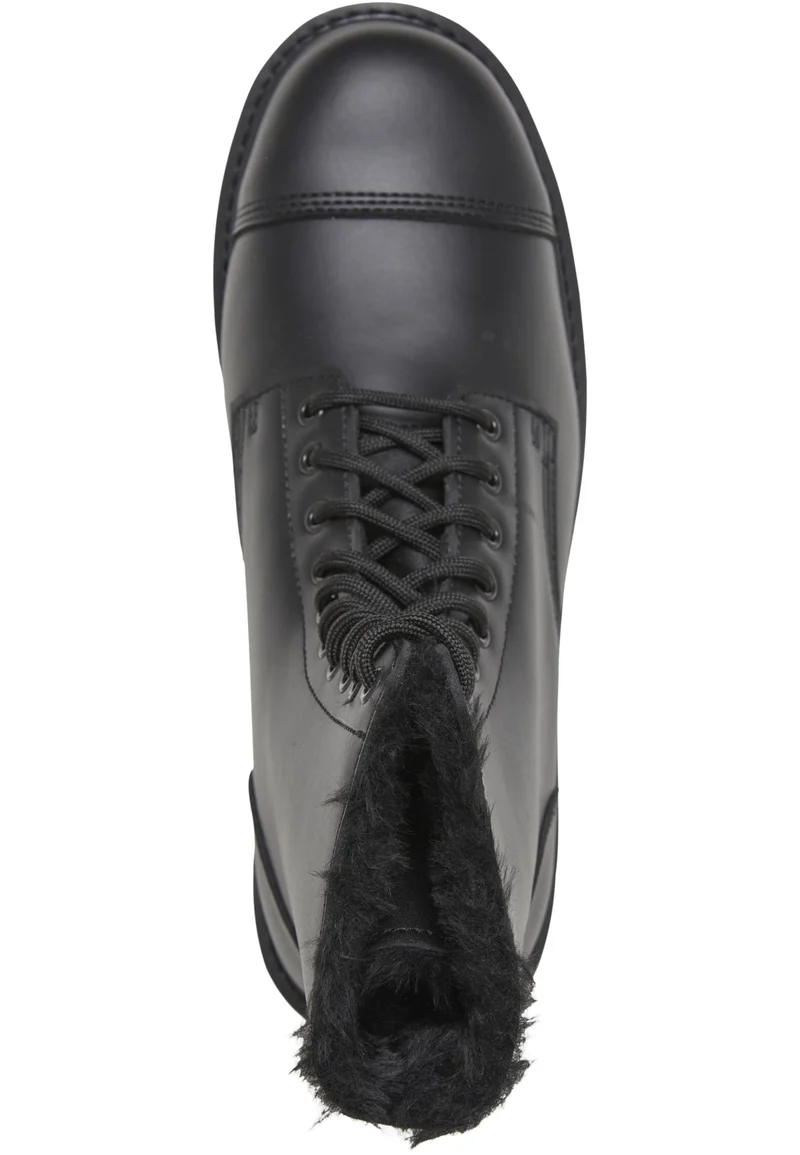 B Phantom Fur Liner 10 Eyelet Boots