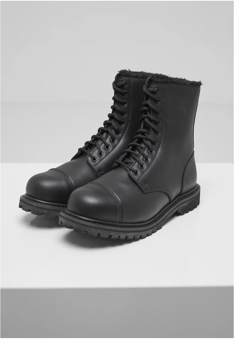 B Phantom Fur Liner 10 Eyelet Boots