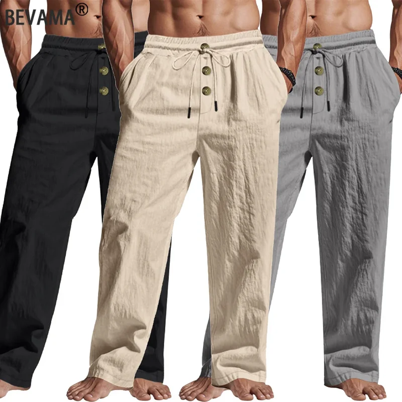 Männer Hose mit Kordelzug Freizeithose Pumphosen Pluderhosen Jogger Jogginghose