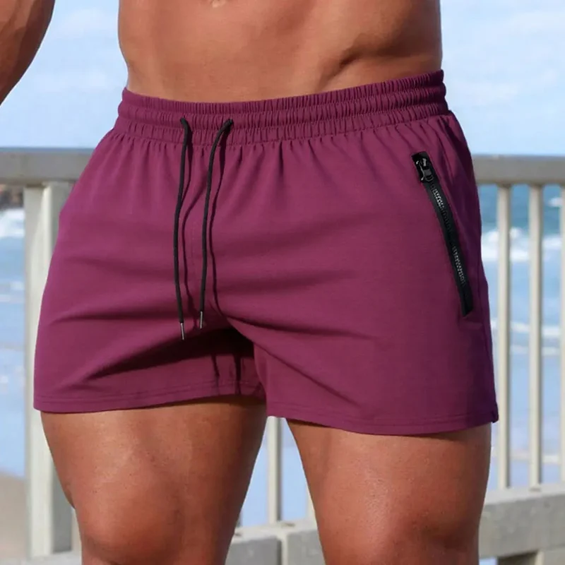 Herren Badeshorts Einfarbig Schnelltrocknend Boardshorts Strand Sport Fitness