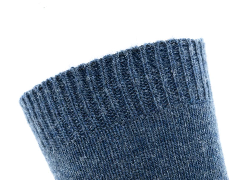 2 Paar Lammwoll-Socken blau