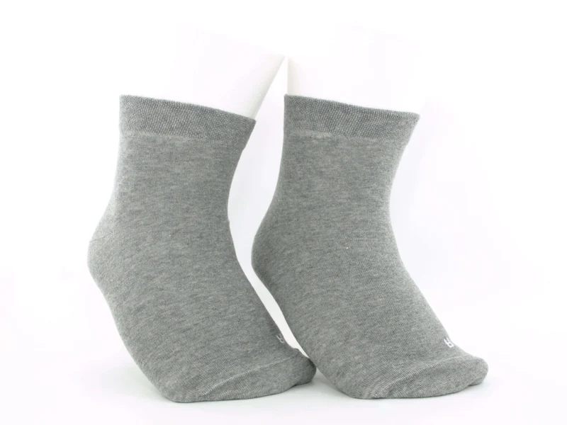 2 Paar Diabetikersocken Kurzschaft extra breit silber