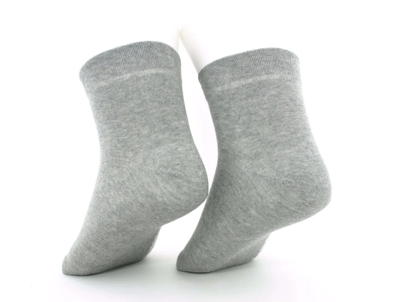 2 Paar Diabetikersocken Kurzschaft extra breit silber