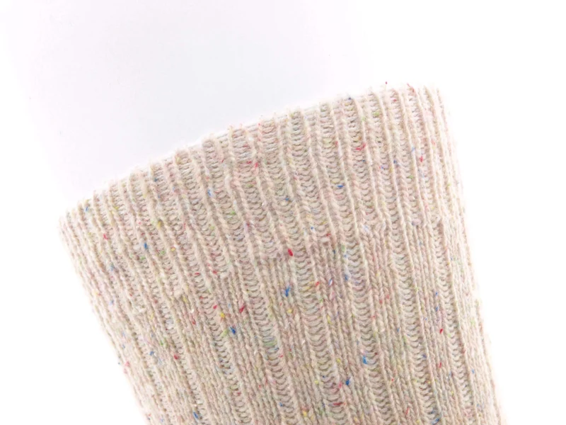 2 Paar Wollsocken mit Seide beige