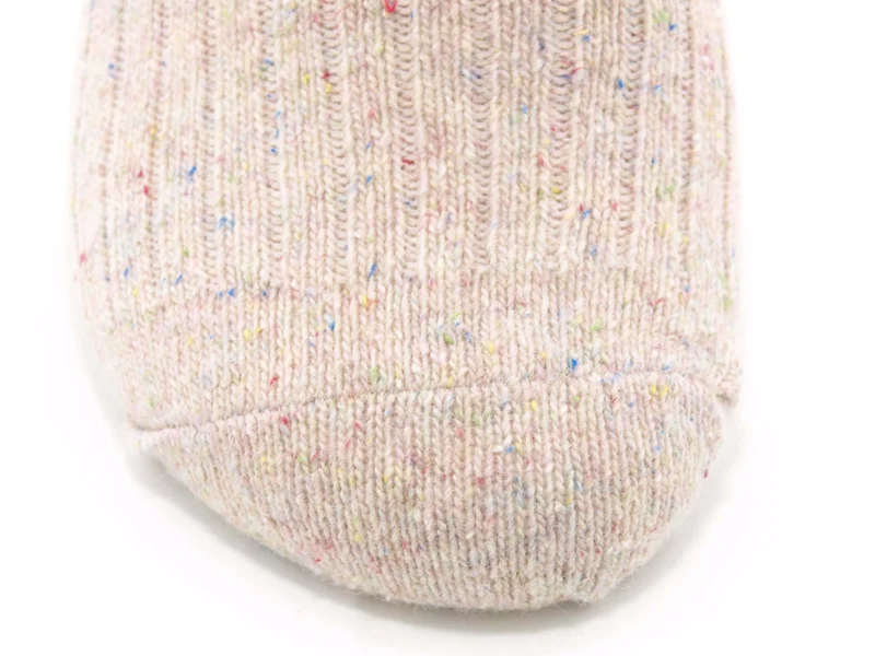 2 Paar Wollsocken mit Seide beige
