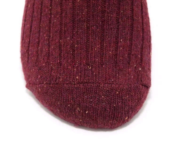 2 Paar Wollsocken mit Seide bordeaux