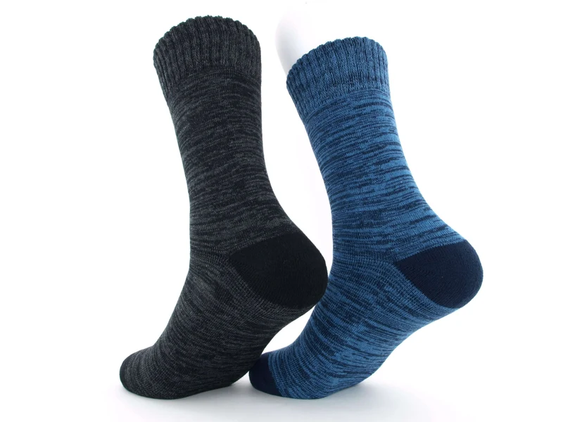 2 Paar Thermosocken Herren Design anthrazit/jeans