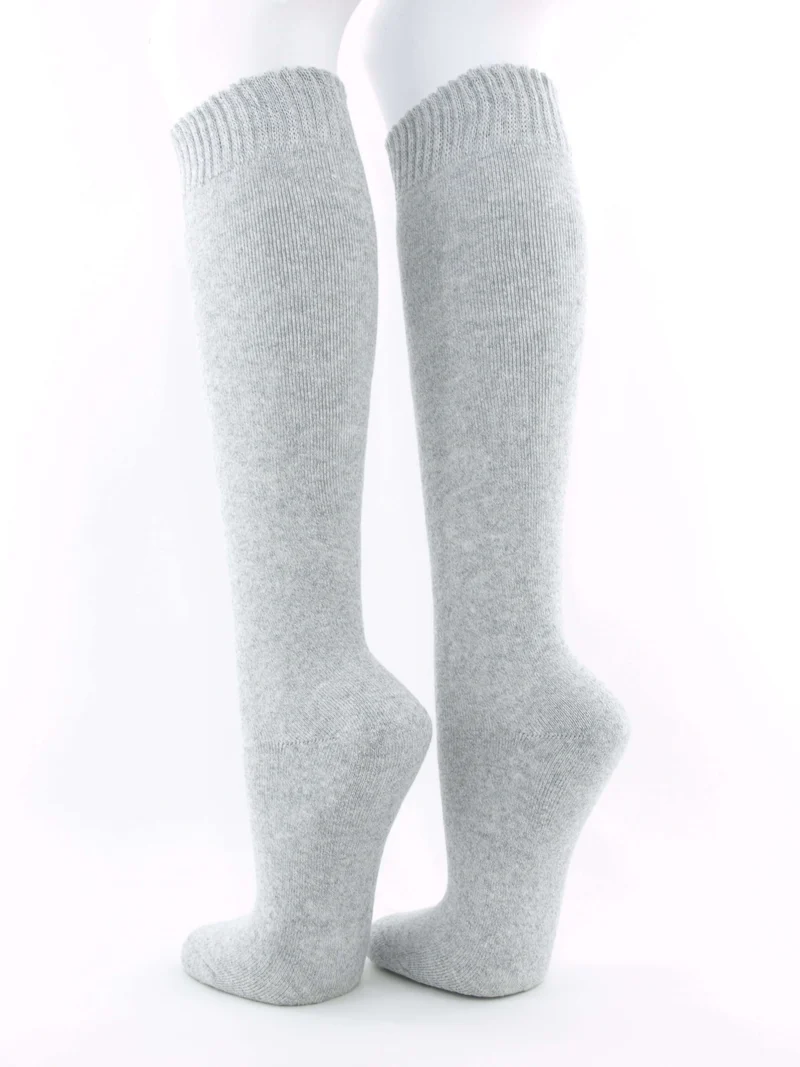 2 Paar Thermo Kniestrümpfe Damen grau