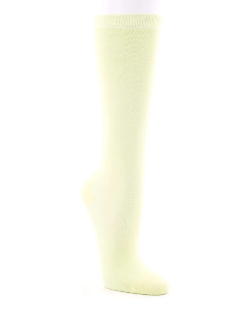 1 Paar Bio Kinderkniestrümpfe Limette