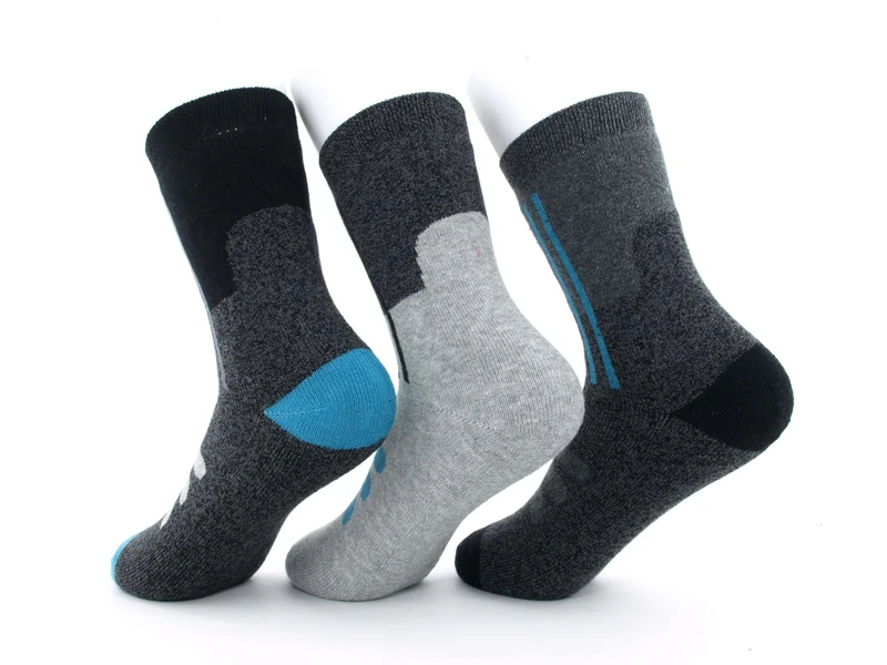 3 Paar Bootsocks Kinder grau/petrol