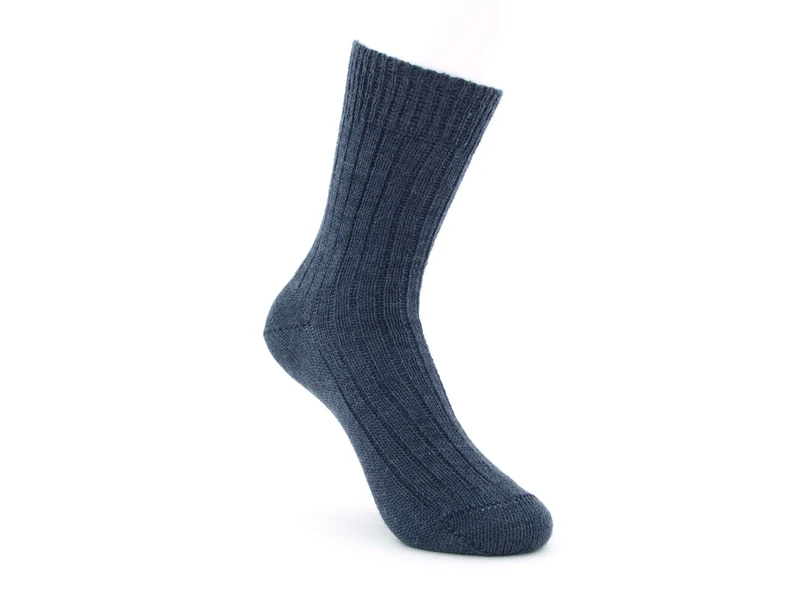 1 Paar Kindersocken Merinowolle jeans