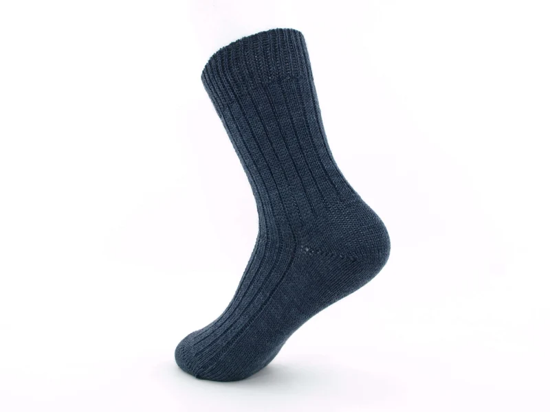 1 Paar Kindersocken Merinowolle jeans