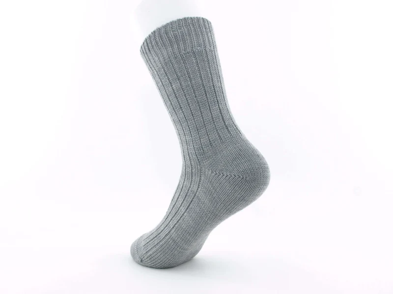 1 Paar Kindersocken Merinowolle grau
