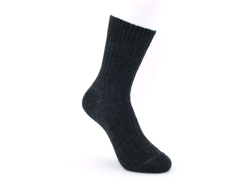 1 Paar Kindersocken Merinowolle anthrazit