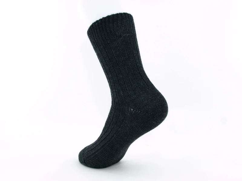 1 Paar Kindersocken Merinowolle anthrazit