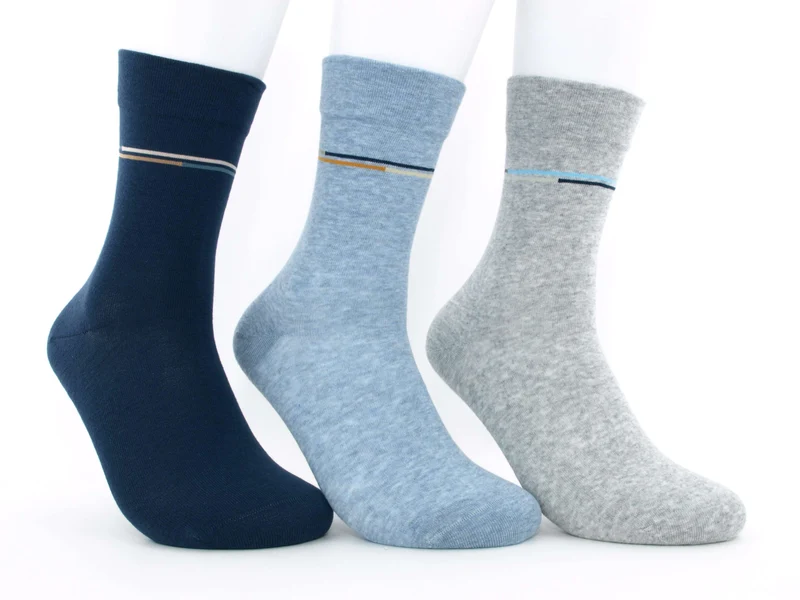 3 Paar Herren Diabetikersocken venenfreundlich Design jeans