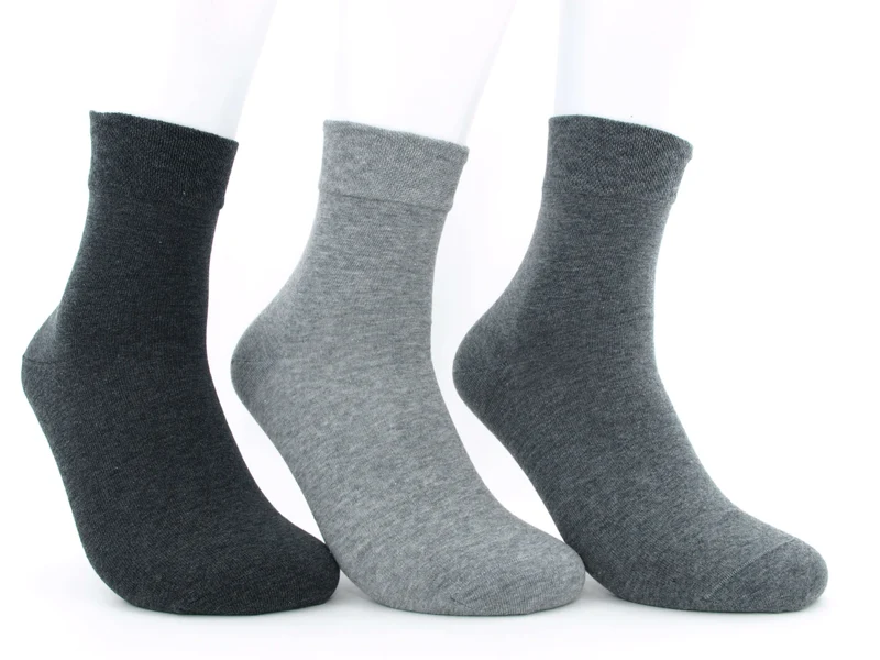 3 Paar Kurzsocken Herren Grautöne