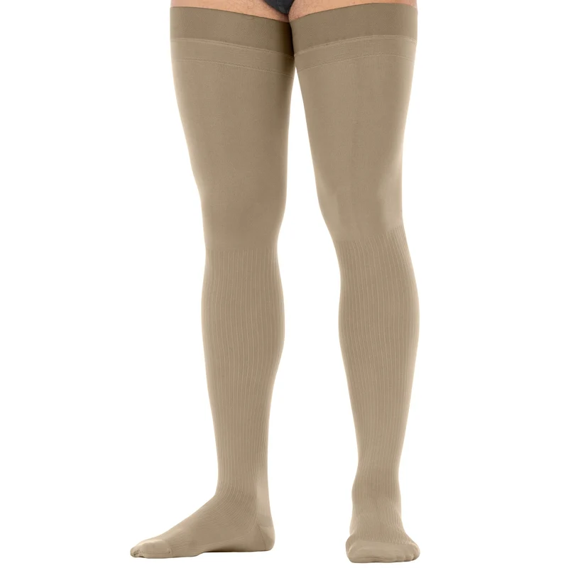 JOBST® forMen Thigh High w/ Micro Dotted Band 15-20 mmHg
