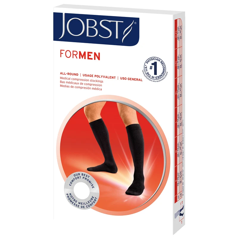JOBST® forMen Knee High w/ SoftFit Band 30-40 mmHg