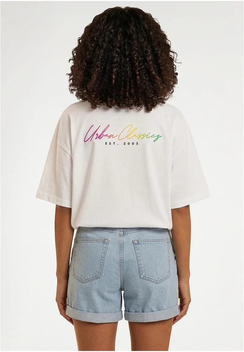 UC Urban Classics Rainbow Heart Logo Loose Tee