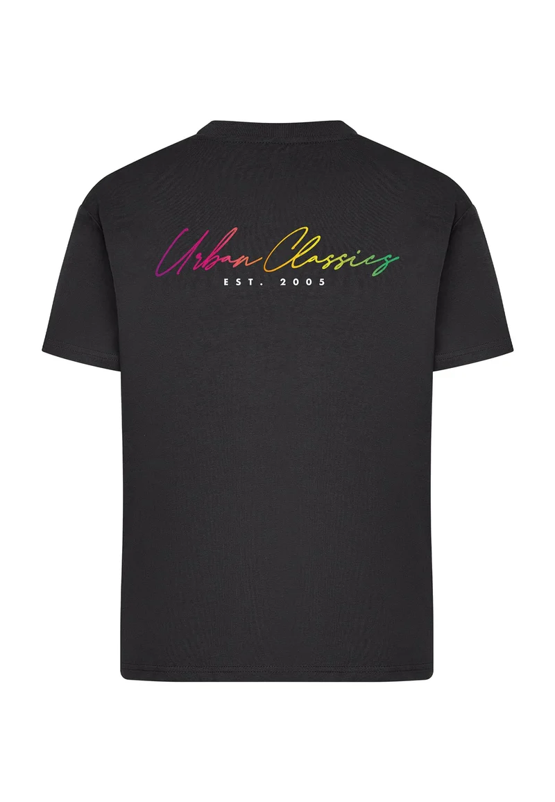UC Urban Classics Rainbow Heart Logo Loose Tee