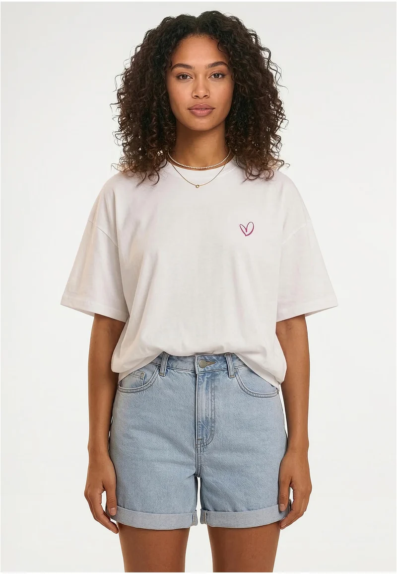 UC Urban Classics Rainbow Heart Logo Loose Tee