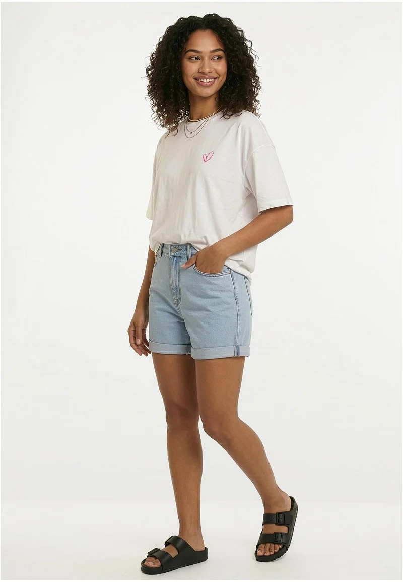 UC Urban Classics Rainbow Heart Logo Loose Tee