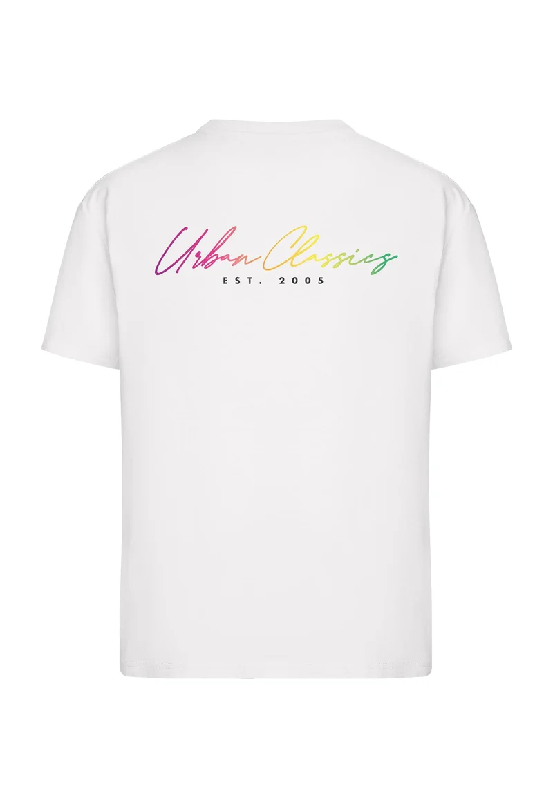 UC Urban Classics Rainbow Heart Logo Loose Tee