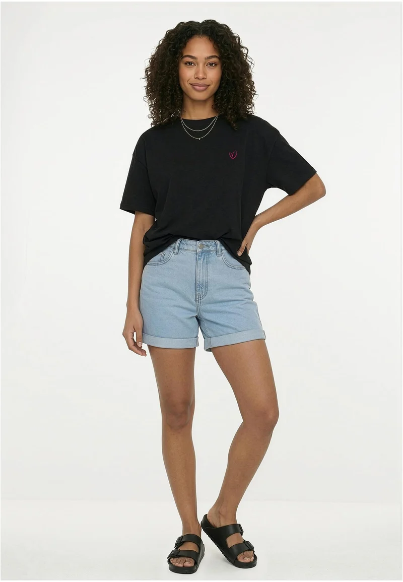 UC Urban Classics Rainbow Heart Logo Loose Tee